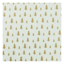 Kerst inpakpapier boompjes - multikleur - 70x200 cm