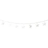 Kerst lichtslinger met sterren - wit - 1.35 meter
