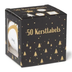 Kerst naamstickers - diverse varianten - set van 50