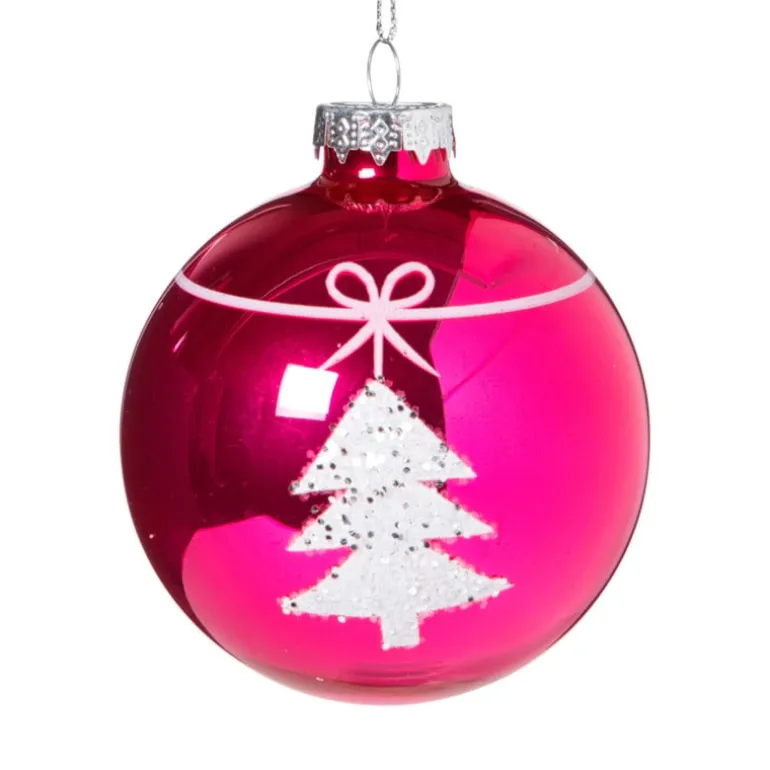 Kerstbal boom - rood - diverse varianten