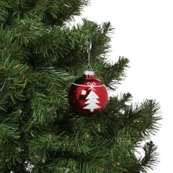 Kerstbal boom - rood - diverse varianten