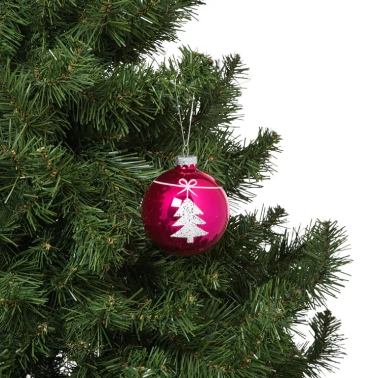 Kerstbal boom - rood - diverse varianten