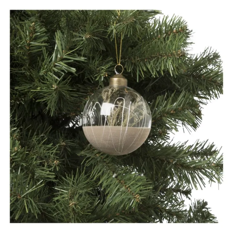 Kerstbal droogbloem - diverse varianten - Ø8 cm