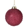 Kerstbal druppeltjes - roze