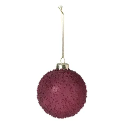 Kerstbal druppeltjes - roze