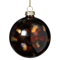 Kerstbal glossy - bruin