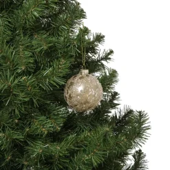 Kerstbal sequins - goudkleurig