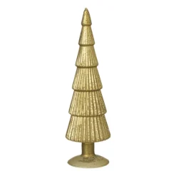 Kerstboom beeldje groot - olijfgroen - ø8x30 cm
