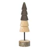 Kerstboom hout - bruin/donkerbruin - ø5x19 cm