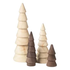 Kerstboom hout - naturel - ø7.7x17.5