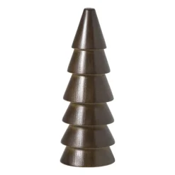 Kerstboom middel - bruin - ø5.5x15 cm