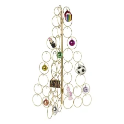Kerstboom standaard - goudkleurig - 69x48x30 cm