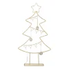 Kerstboom standaard met LED licht - goud - 68 cm
