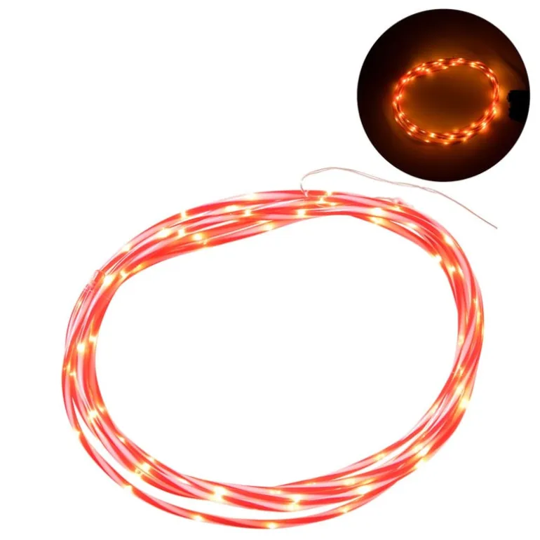 Kerstdraad candy cane - rood/wit - 5 meter