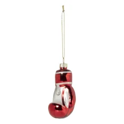 Kersthanger bokshandschoen - glas - 9x4.7x4.3 cm