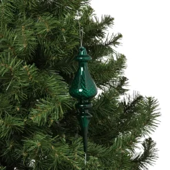 Kersthanger bolling - paars - ø7x22 cm