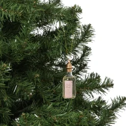 Kersthanger fles wijn - diverse varianten - ø3.5x14 cm