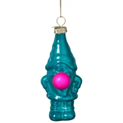 Kersthanger kabouter - groen - 10.5x5.3x4.7 cm