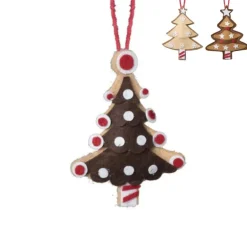 Kersthanger kerstboom - diverse varianten - 13x7.5x1 cm