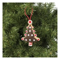 Kersthanger kerstboom - diverse varianten - 13x7.5x1 cm