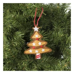 Kersthanger kerstboom - diverse varianten - 13x7.5x1 cm