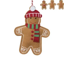 Kersthanger koekmannetje - diverse varianten - 10.5x9.5x1 cm