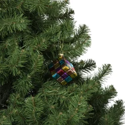 Kersthanger kubus - glas - 5.5x5.5x5.5 cm