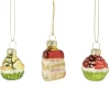 Kersthanger mini cake - set van 3 - 4 cm