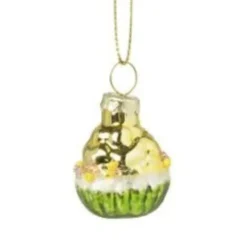 Kersthanger mini cake - set van 3 - 4 cm