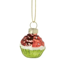 Kersthanger mini cake - set van 3 - 4 cm