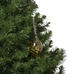 Kersthanger olive - groen - ø6.5x13 cm