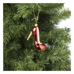 Kersthanger pump - diverse kleuren - 11x6.7x4.1 cm