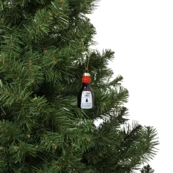 Kersthanger sojasaus - zwart/rood - ø3.5x7.3 cm