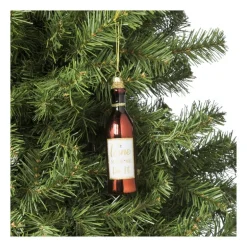 Kersthanger wijnfles - diverse varianten - ø3.7x13.8 cm