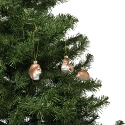 Kersthangers dieren - set van 3