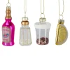 Kersthangers tequila - multikleur - set van 4