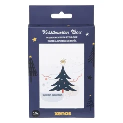 Kerstkaarten box kleur - set van 10