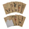 Kerstkaarten box kraft - set van 10