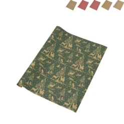 Kerstpapier kraft - diverse varianten - 200x70 cm
