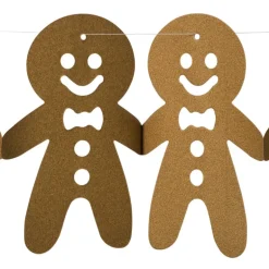 Kerstslinger gingerbread - bruin - 3.2 meter