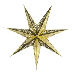 Kerstster papier - goudkleurig - 60 cm