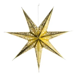 Kerstster papier - goudkleurig - 60 cm