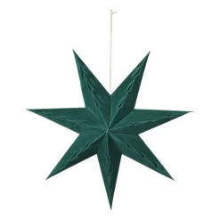 Kerstster papier - groen - 60 cm