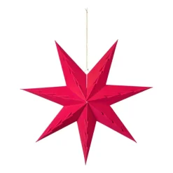 Kerstster papier - roze - 60 cm