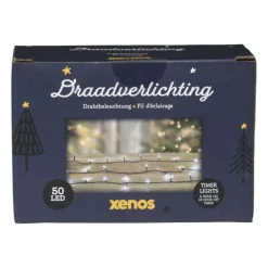 Kerstverlichting LED - klassiek wit - 50 lampjes - 3.7 meter