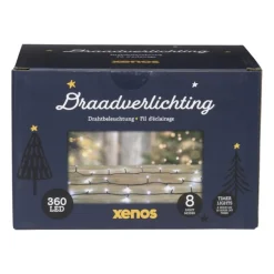 Kerstverlichting LED - klassiek wit - 360 lampjes - 27 meter