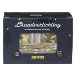 Kerstverlichting LED - klassiek wit - 100 lampjes - 7.5 meter