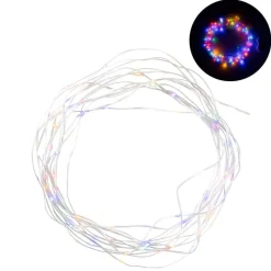 Kerstverlichting LED - multikleur - 100 lampjes - 30 cm