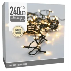 Kerstverlichting LED - warm wit - 240 lampjes - 18 meter