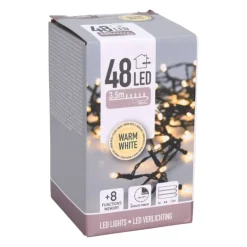 Kerstverlichting LED - warm wit - 48 lampjes - 3.5 meter